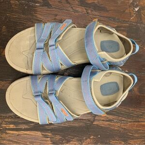Teva Sandals in Blue and Cream